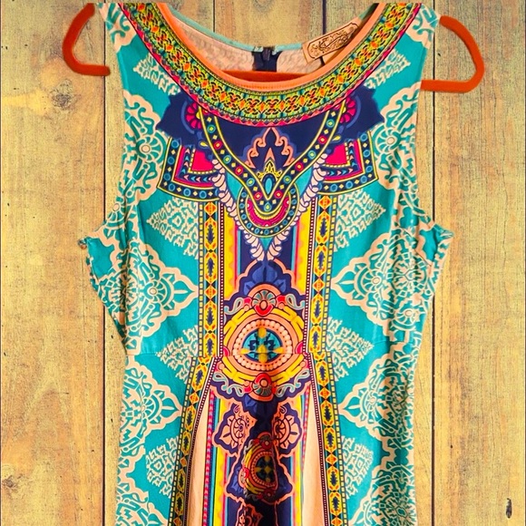 Flying Tomato Boho Multi colored sleeveless dress - Picture 15 of 15